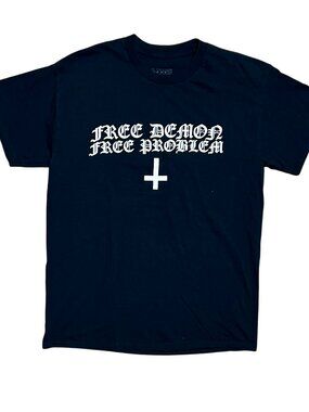 Homixide Gang "Free Demon Free Problem" '23 Authentic Tour T-Shirt, Men's Medium